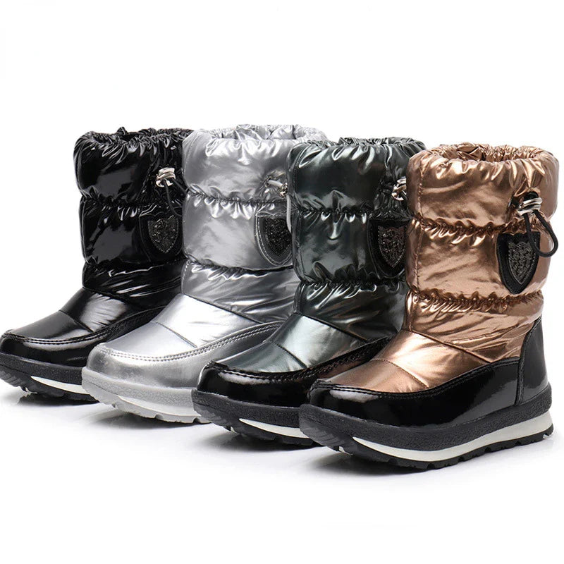 Bottes d'hiver confortables pour bébés et enfants – Bottes de neige imperméables