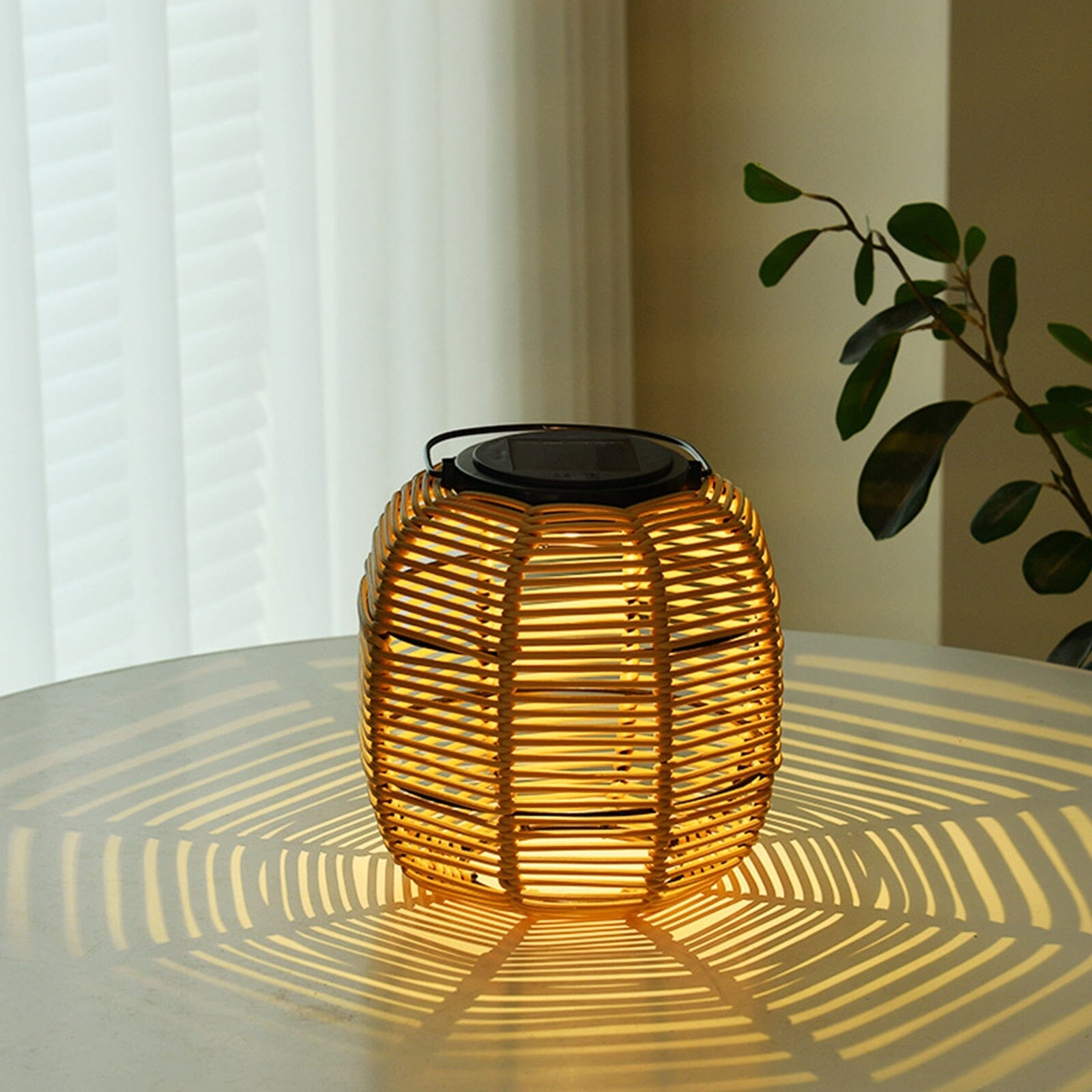 Rattan Ute Lantern Korg