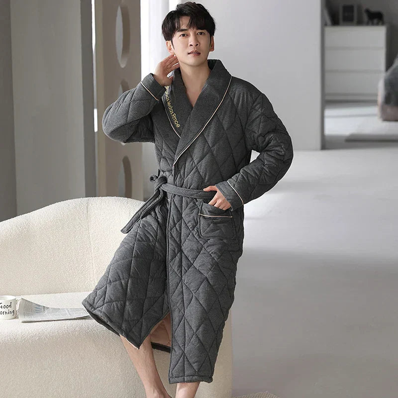 CozyLayer – Robe de Banho de Inverno com 3 Camadas