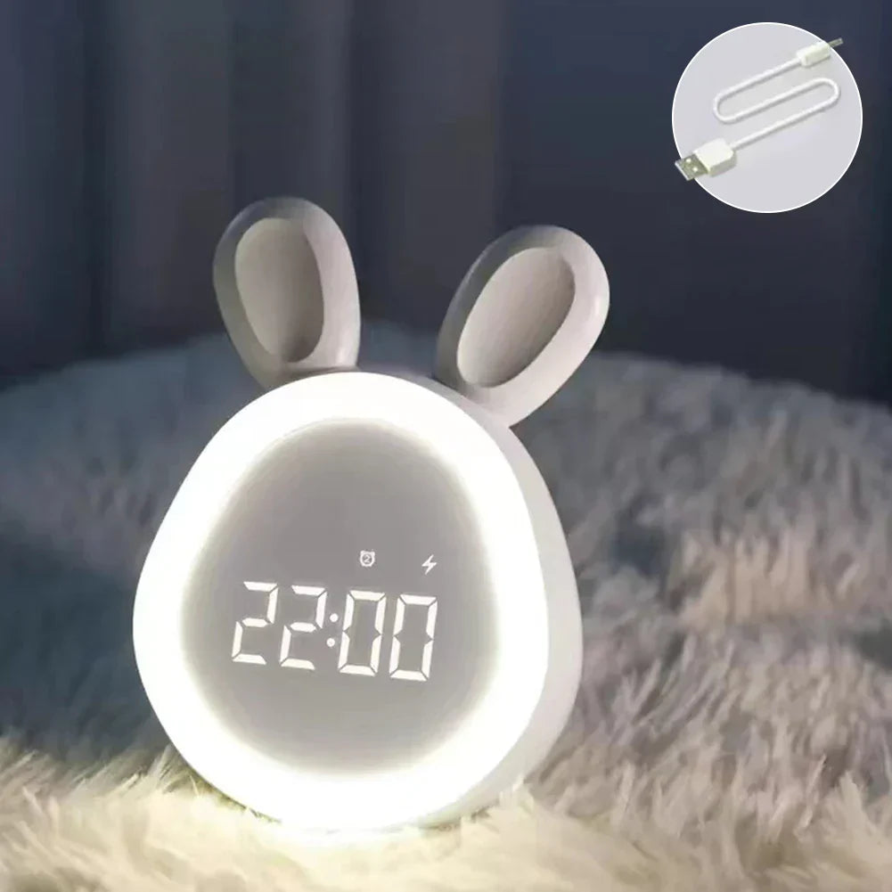 JoyfulBunny – Despertador com Alarme e Lâmpada de Luz