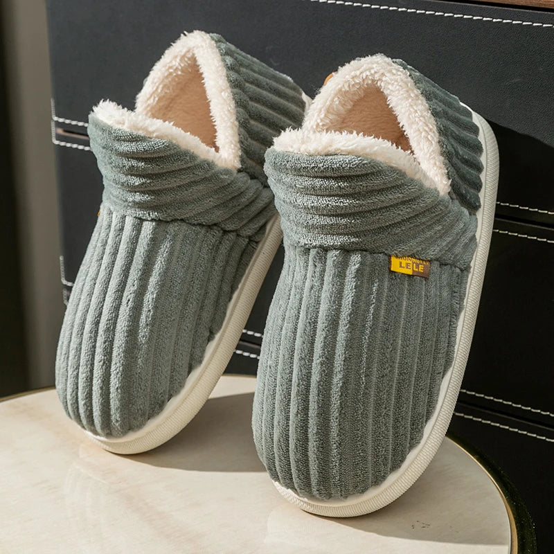 Papuci Pufoși CozyMax | Pantofi din bumbac ultra-călduți, antiderapanti pentru interior