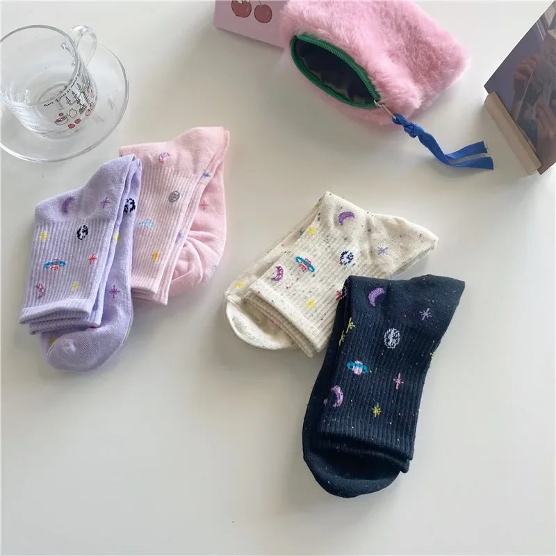 Chaussettes en coton cosmique