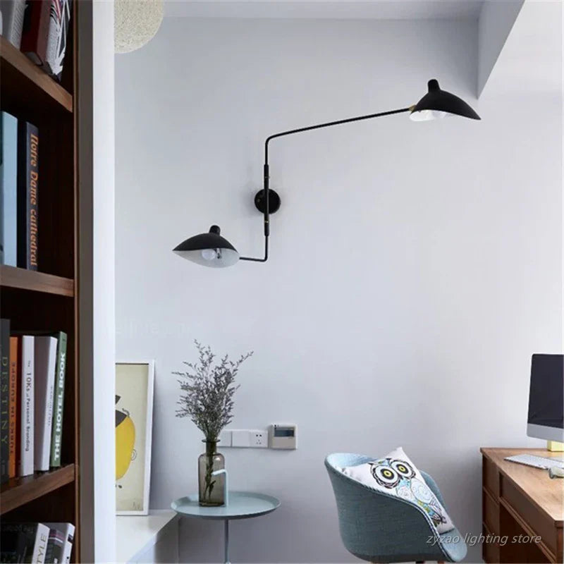 Dual Arc Modern Wall Lamp