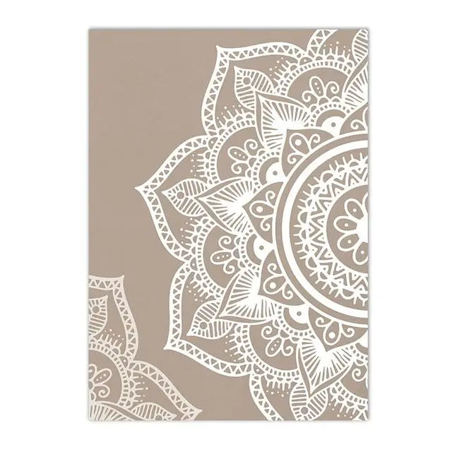 Bloem Beige Diamant Schilderkunst