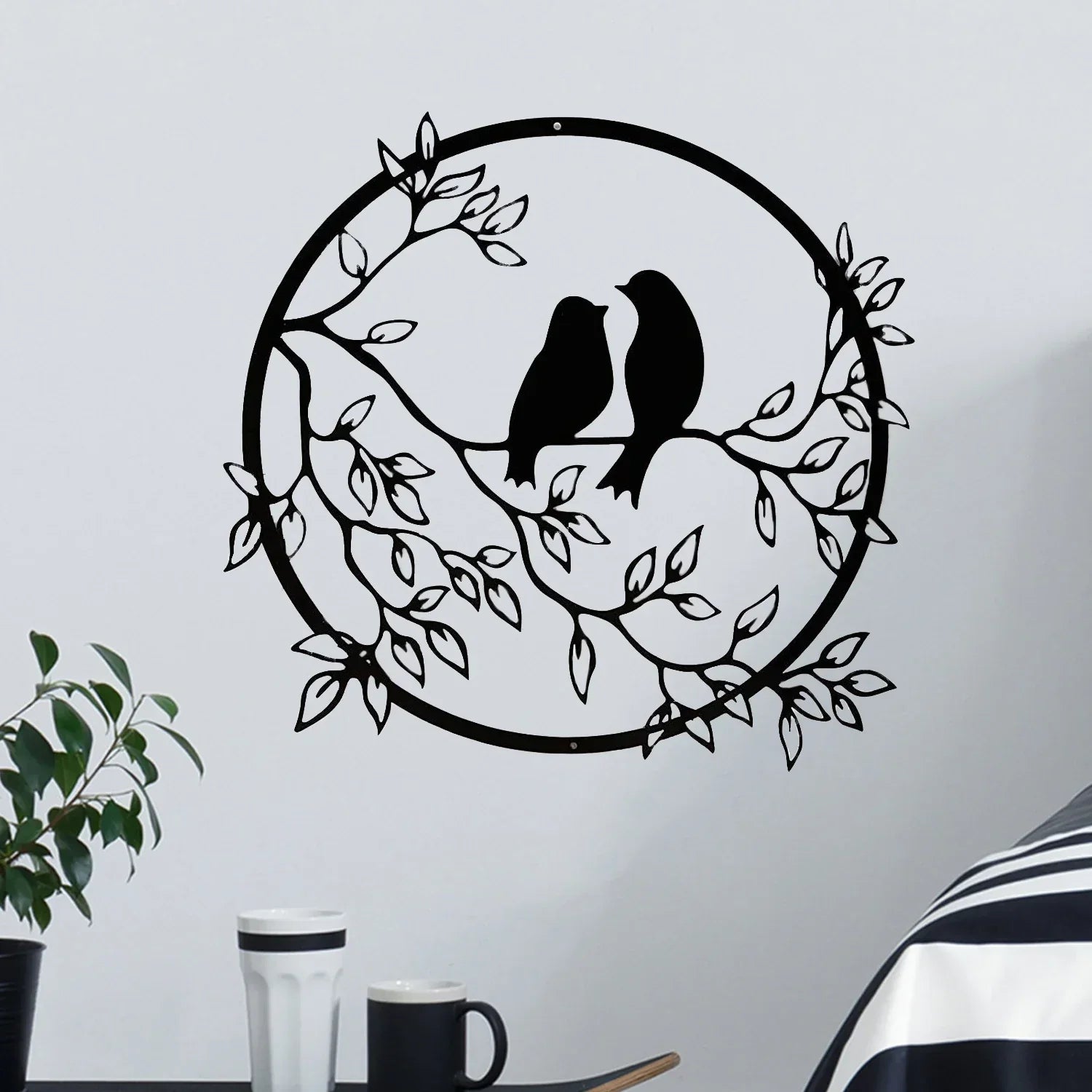 Birds On Branch Wall Art