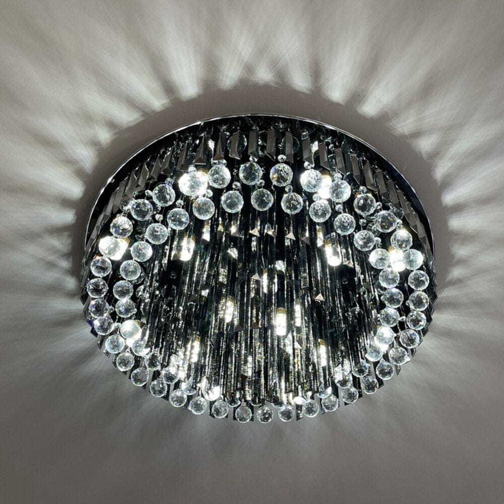 Meridian Black Crystal Chandelier