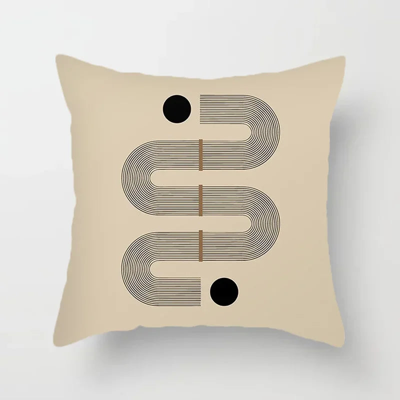 LineArt - Decorative Cushion Cover with Abstract Pattern