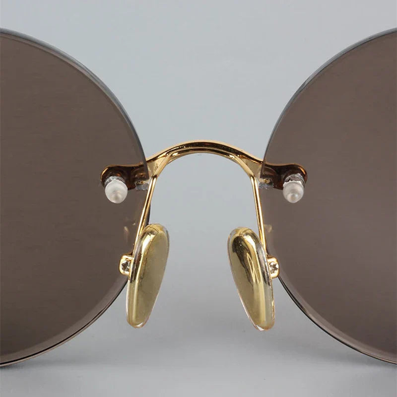 Crystal Clarity Rimless Sunglasses