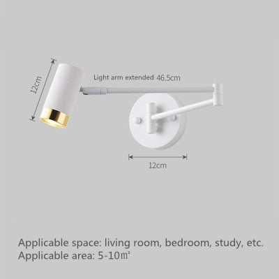 KIN Grace - Touch Sensor Wall Lights Adjustable Swing Long Arm