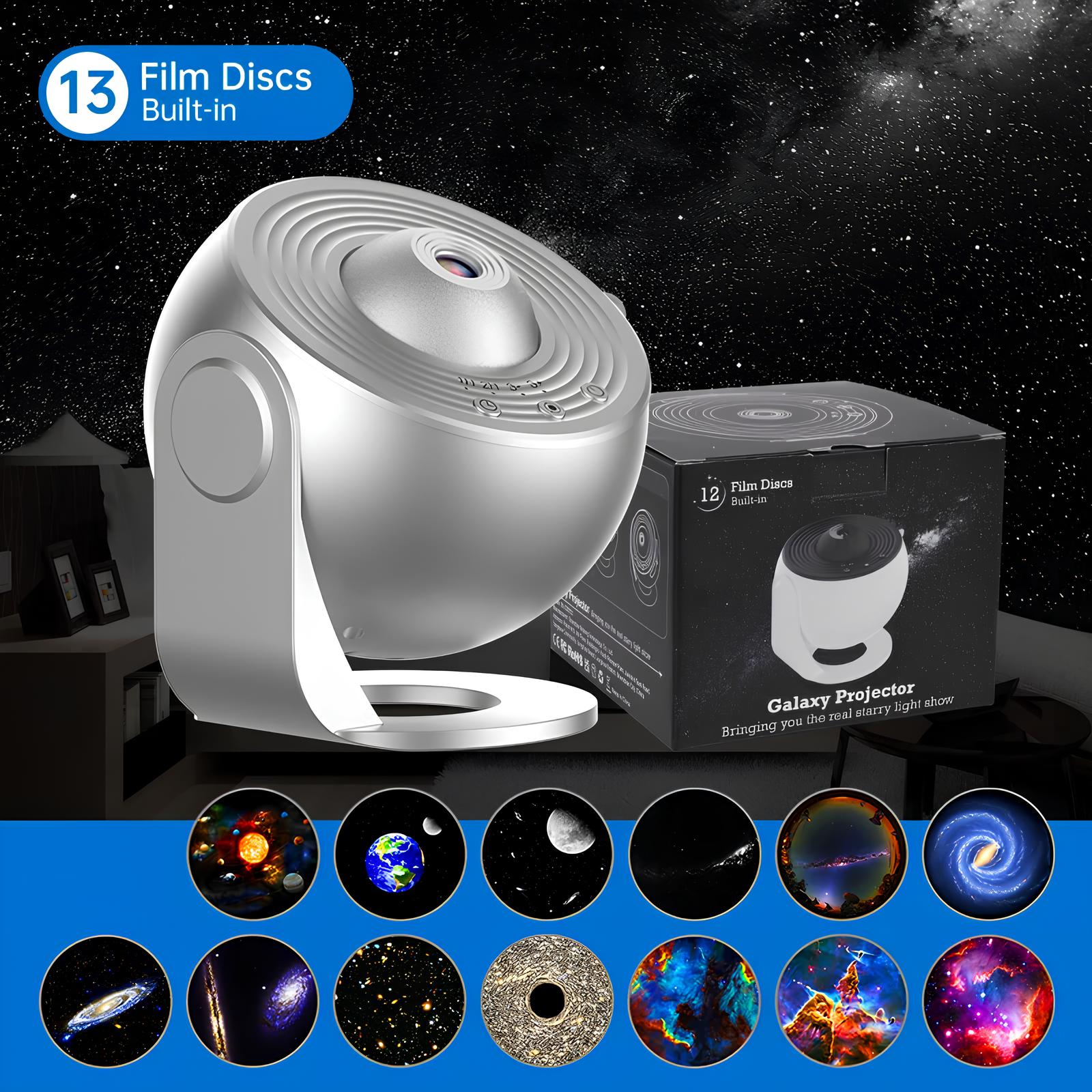 Nachtlampje Galaxy-projector Sterrenhemel-projector 360° draaibare planetariumlamp Slaapkamer