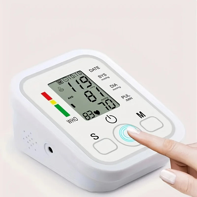 Blood Pressure Monitor - Upper Arm Automatic Tonometer | Digital Blood Pressure Meter Sphygmomanometer