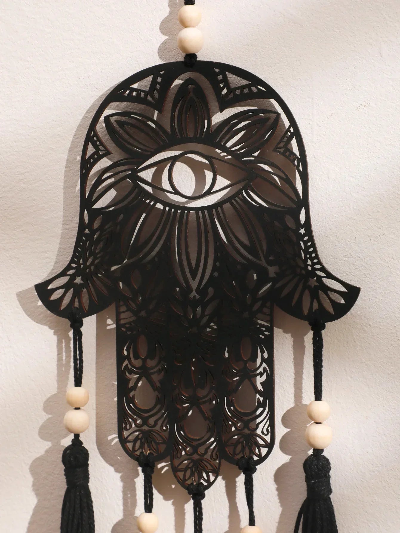 Hamsa Hand Wooden Wall Hanging