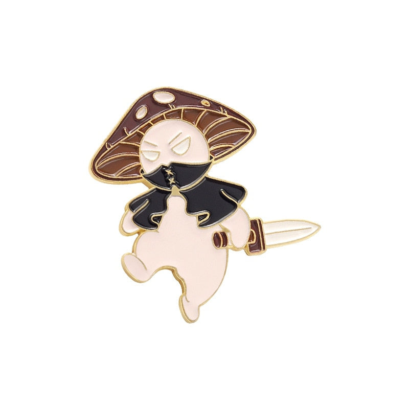 Mushroom Series Collection Enamel Pins