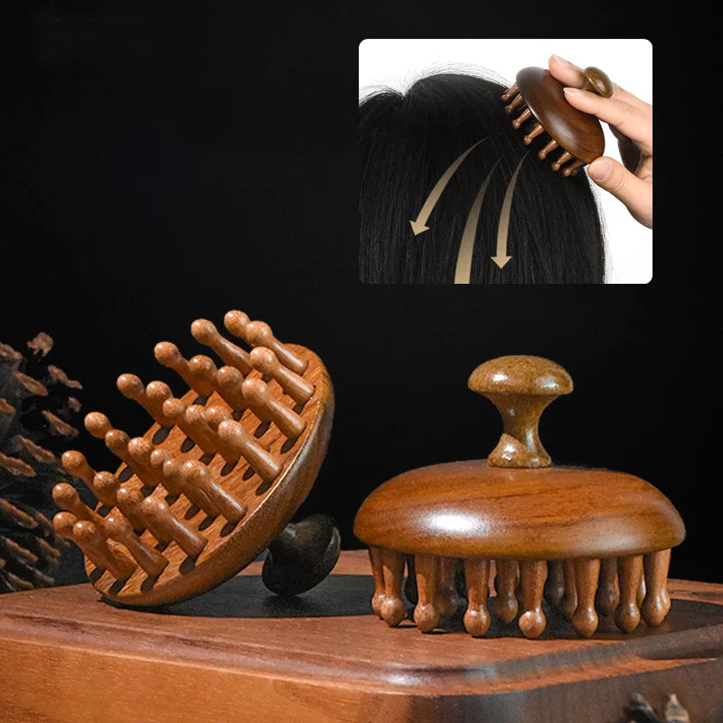 Sara Natural Sandalwood Scalp & Body Massage Comb