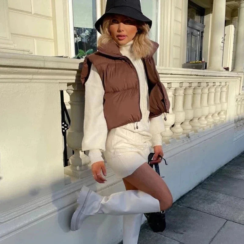 Chrissy : Gilet en duvet pour l'automne et l'hiver