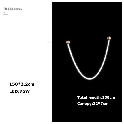 Udon - LED Dimmable Postmodern Golden Chrome Lamparas De Techo