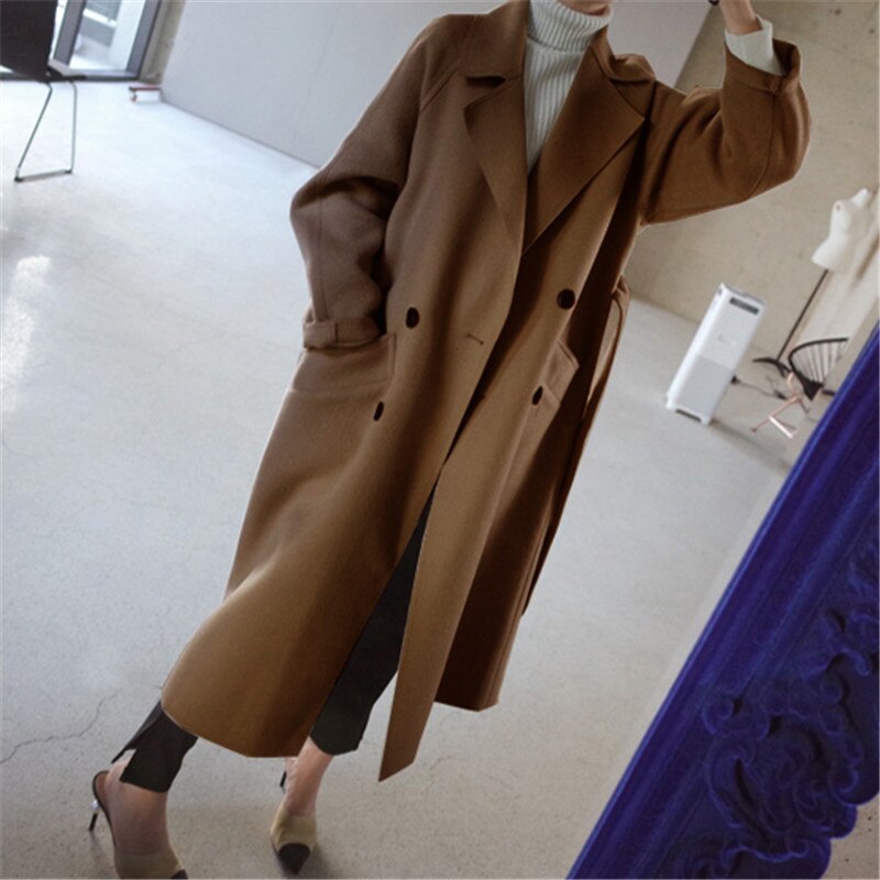 Acelya - Long wool coat | winter jacket