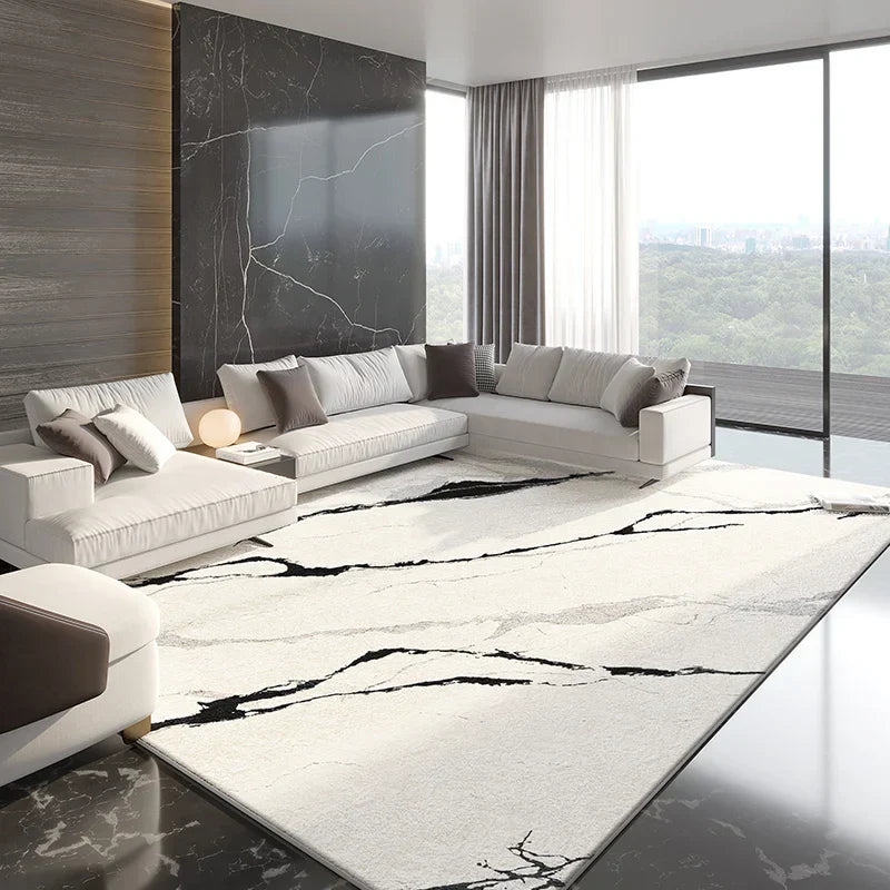 Modern Marble Fluffy Rug