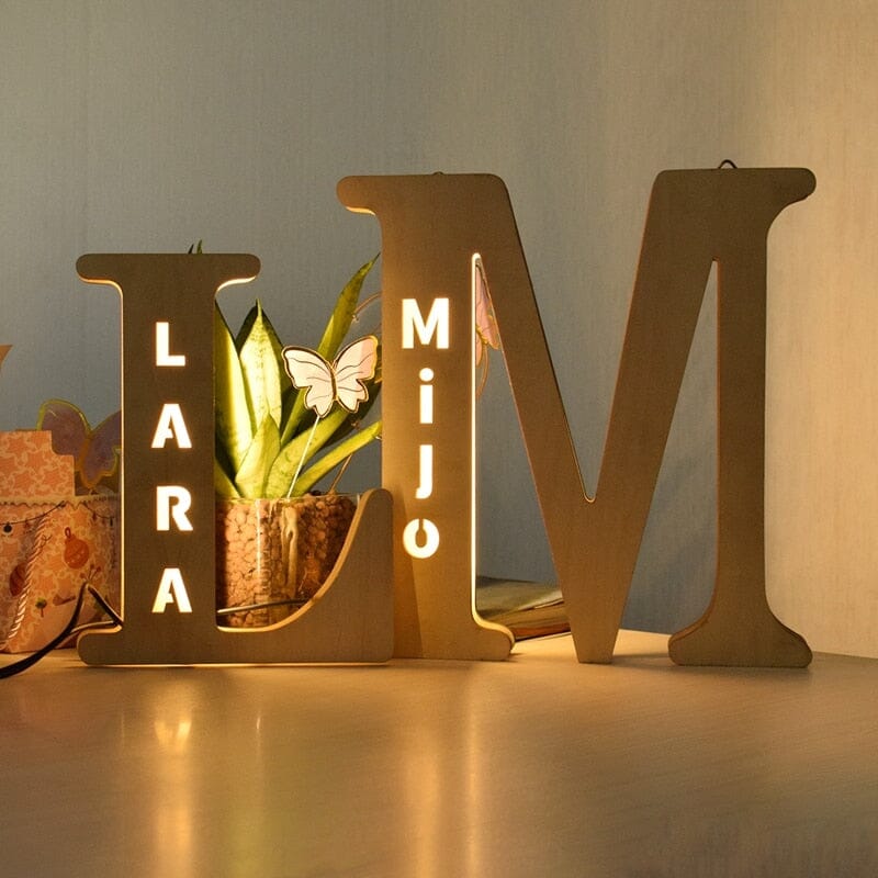 Alphabet LED Wall Lamp