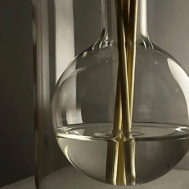 Bouteille diffuseur en verre double | Récipient d'aromathérapie durable et élégant pour parfum d'intérieur