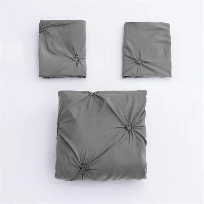 Gyémánt Pintuck Duvet Cover 3 Részes Ágynemű Szett