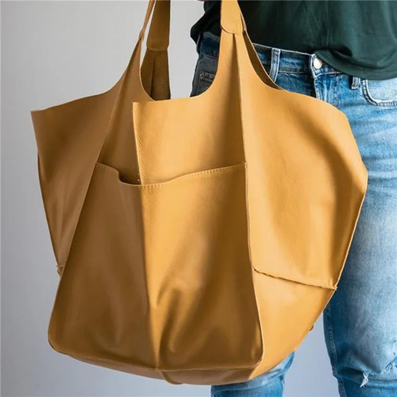 MILLICENTE | SAC FOURRE-TOUT EN CUIR SURDIMENSIONNÉ