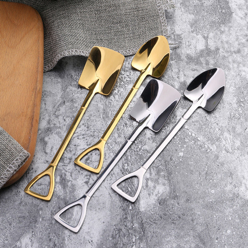 Vrimlo® 4-piece Stainless Steel Shovel Teaspoon Set