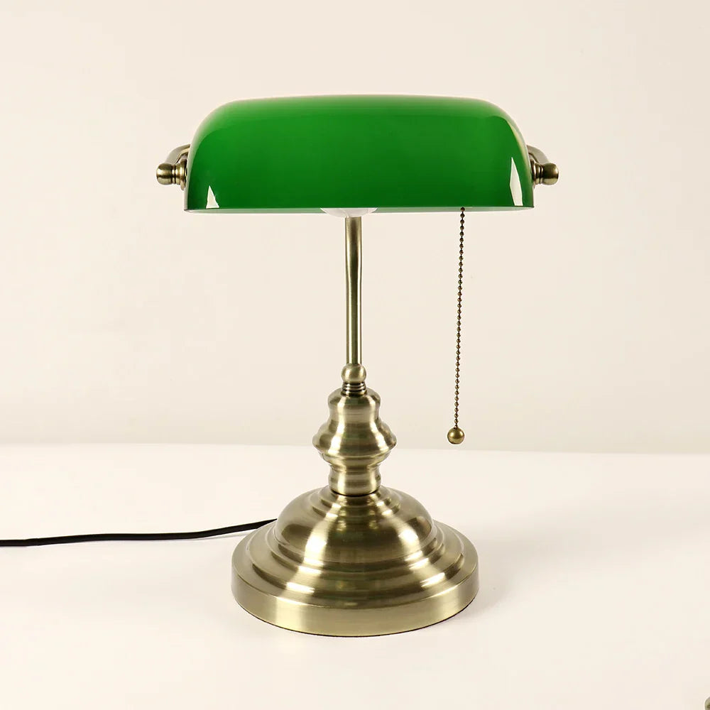 Retro Banker's Table Lamp