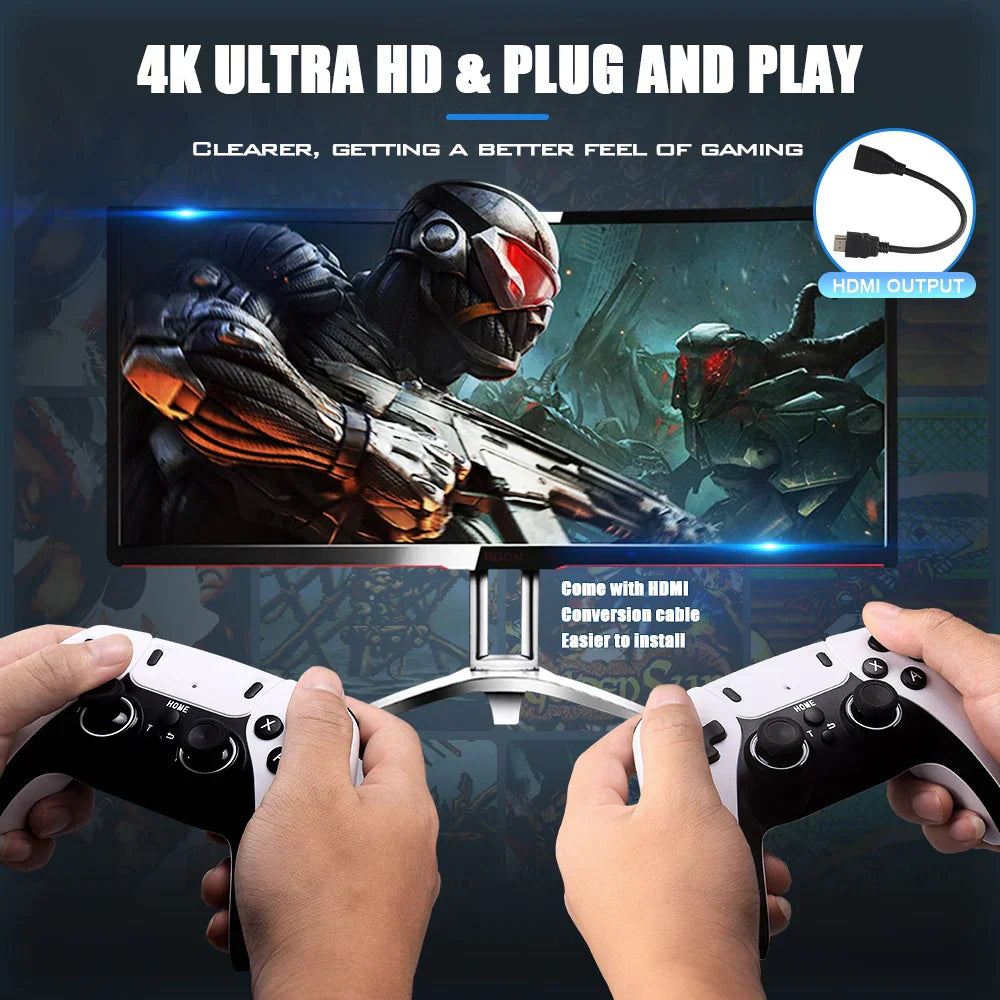 Game Stick™ 4k PRO + 2 PS5-controllere