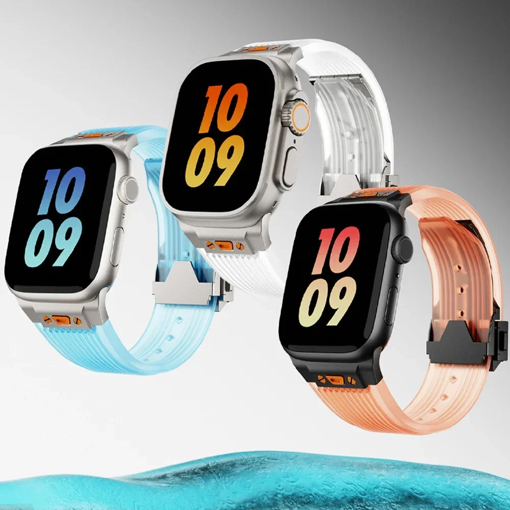 RM Átlátszó Szilikon Óraszíj Apple Watch-hoz