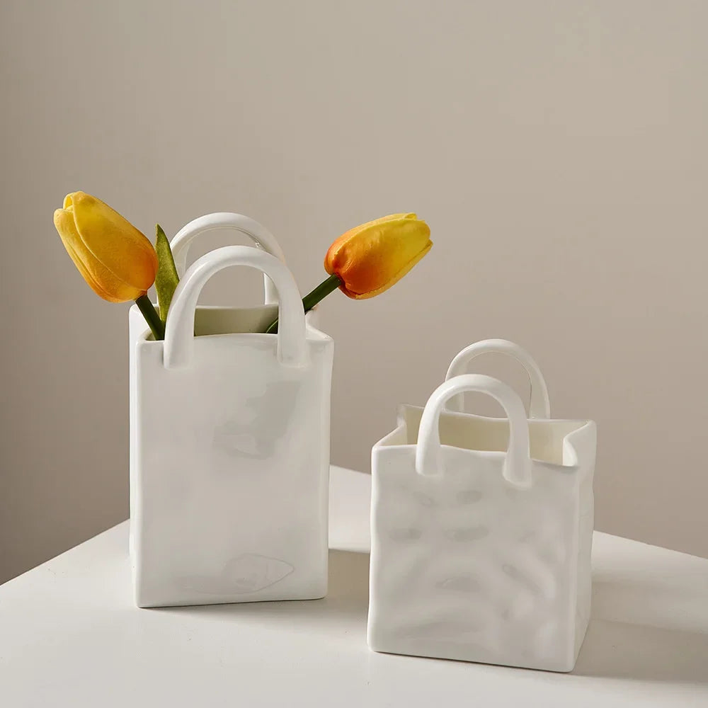 Simple Decorative Handbag Vase