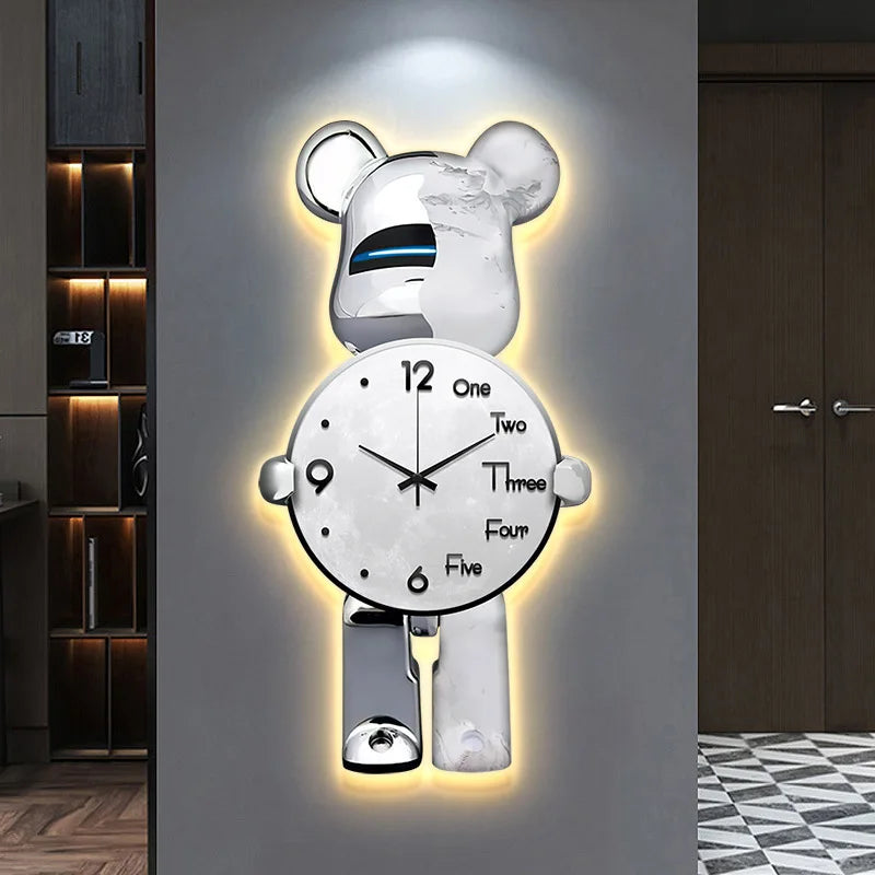 ChicBearTime – Decorative Bear Clock for the Living Room