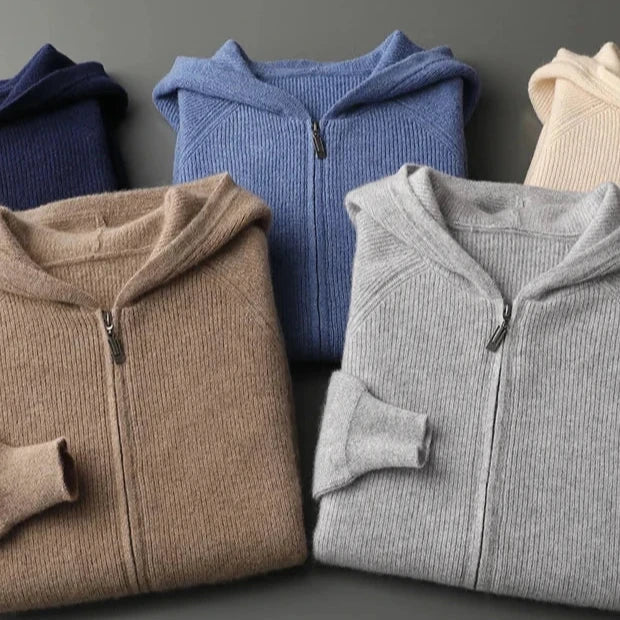 Royal Cashmere Merino Gyapjú Cipzáras