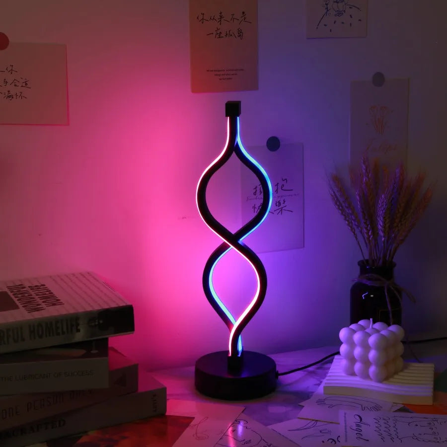 Lampa de birou USB creativă violetă