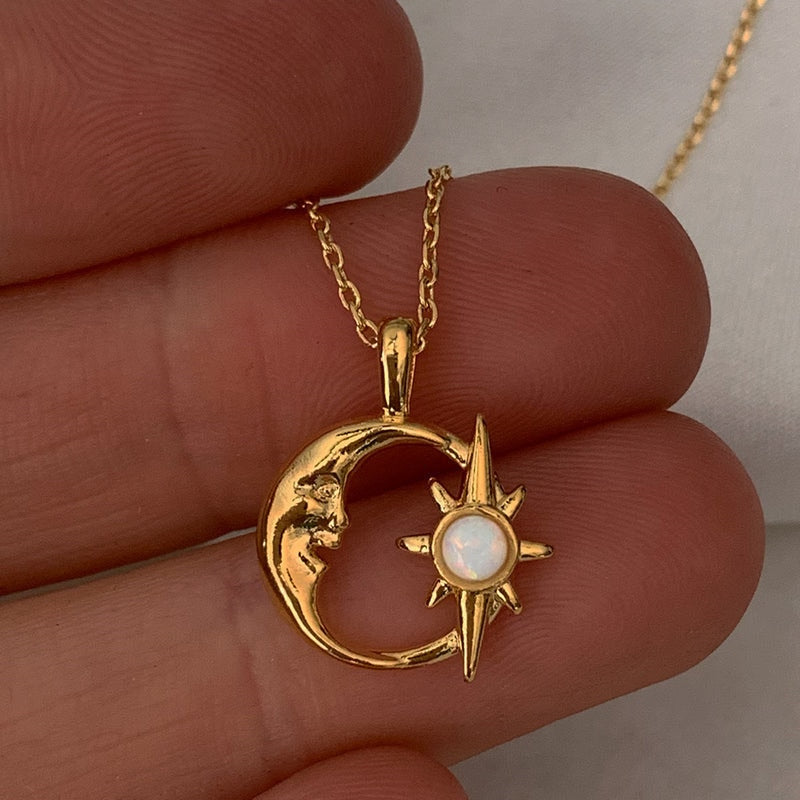 Collier Étoile et Lune