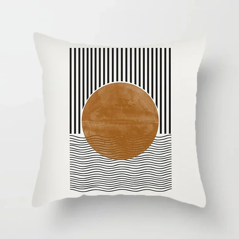 LineArt - Decorative Cushion Cover with Abstract Pattern