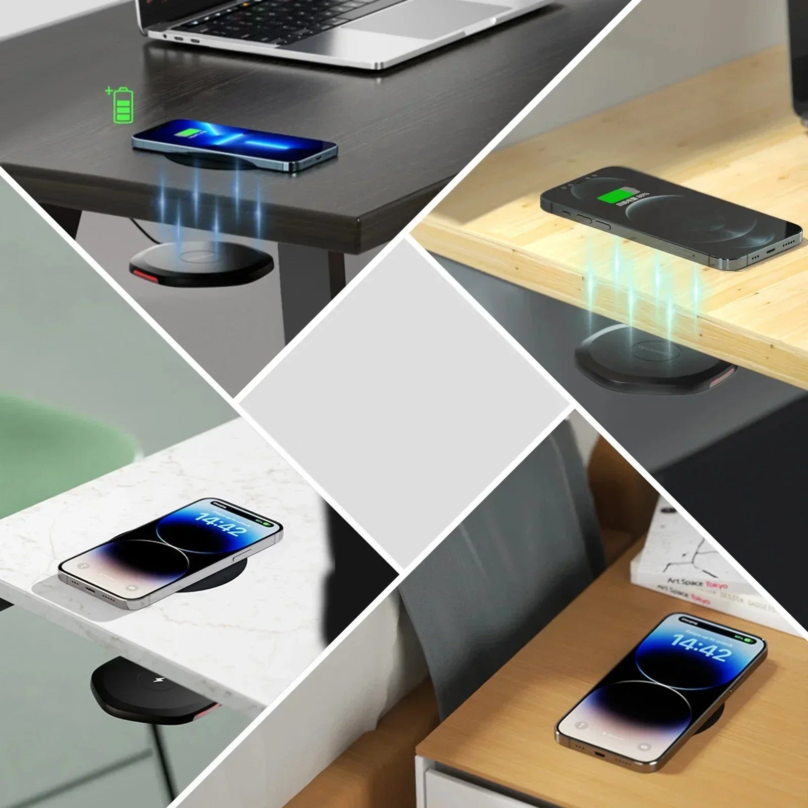 Invisible - Wireless Under-Table Charger 30mm for iPhone 14/13/12