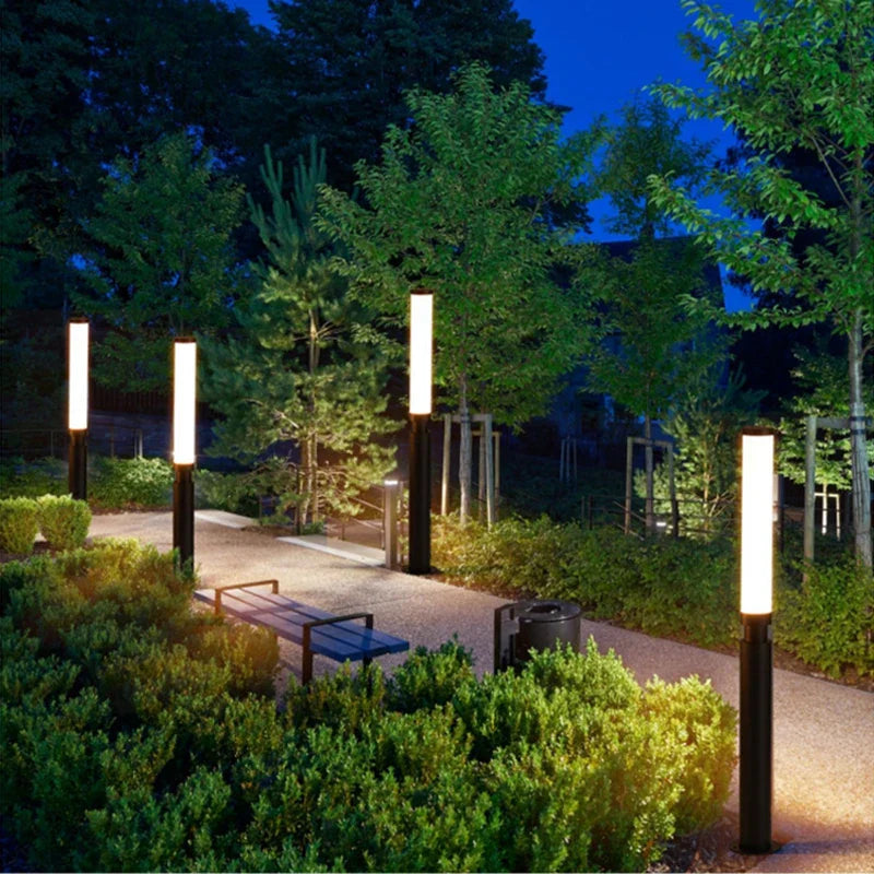 Timber Waterproof Pole Lamp