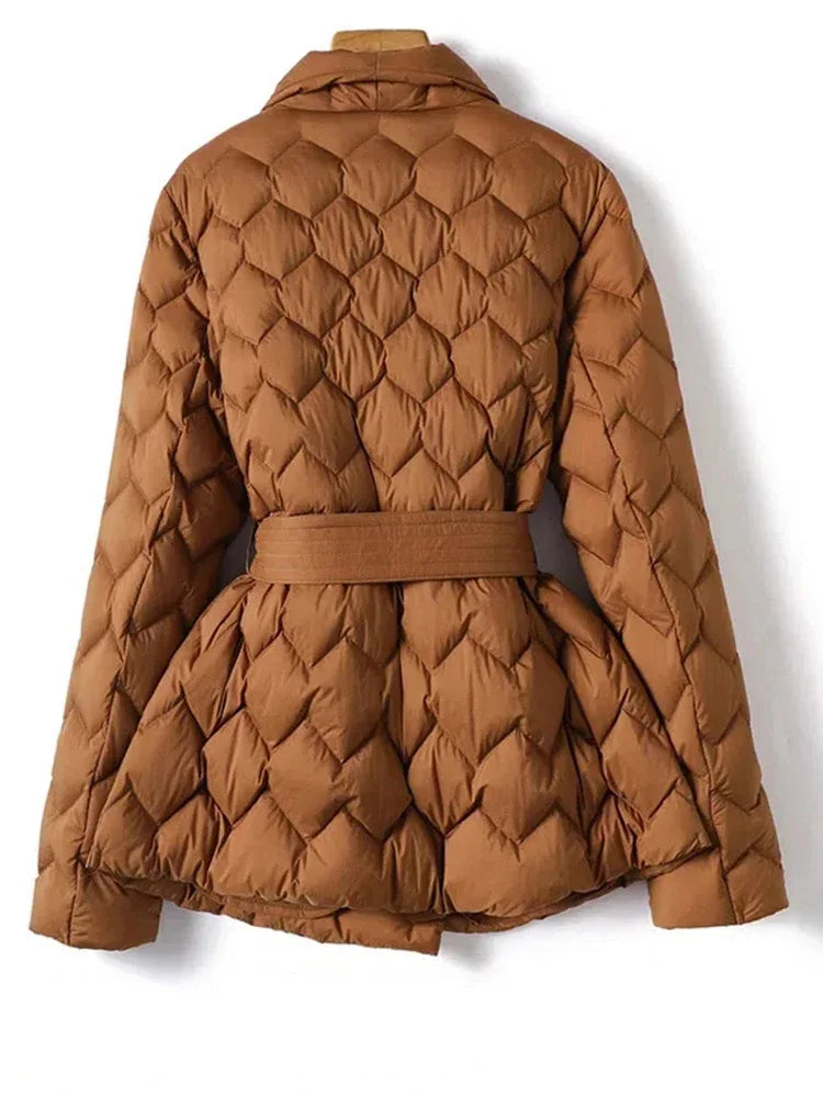 Chloe - Elegance belted parka