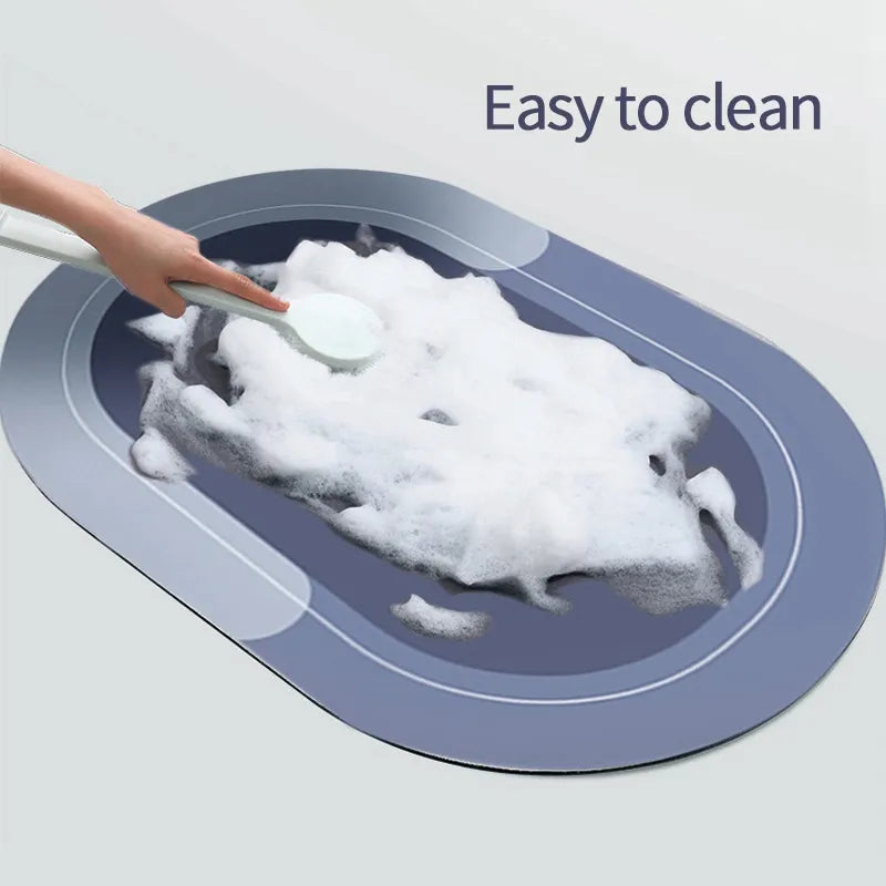 Super Absorbent Non-Slip Bathroom Mat – Quick-Drying and Safe for Wet Floors