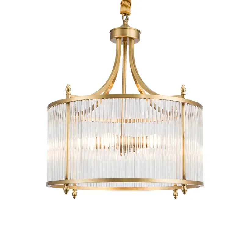 Grayson Golden Glass Chandelier