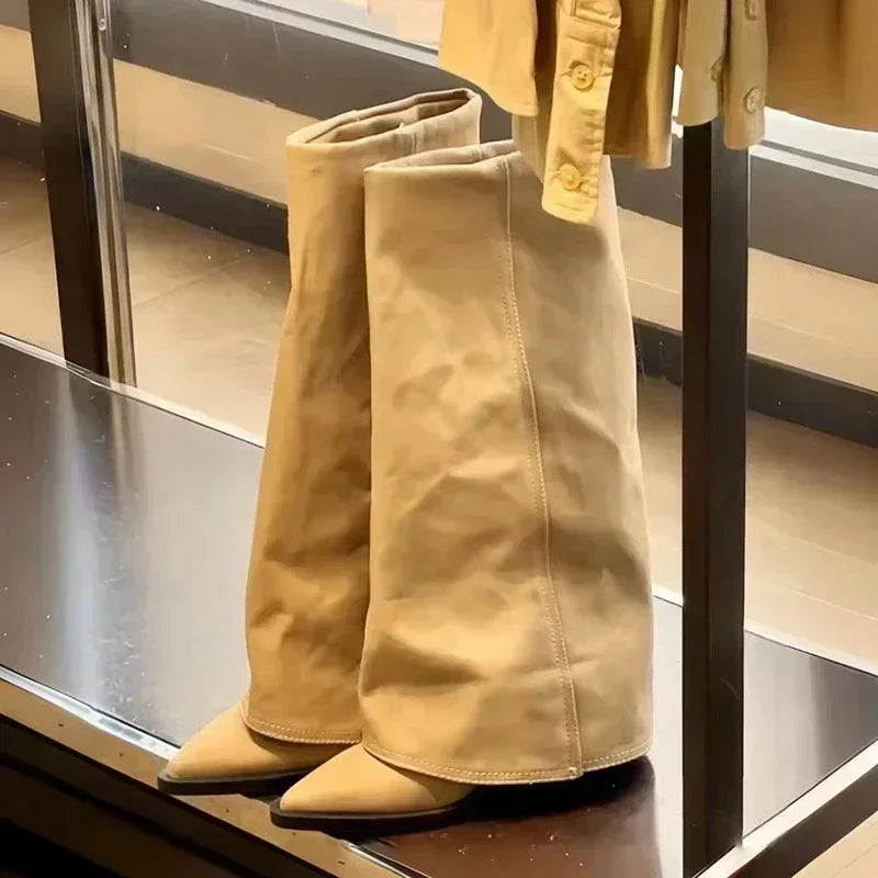 Botas Altas Emi - Botas de Salto até ao Joelho para Mulheres