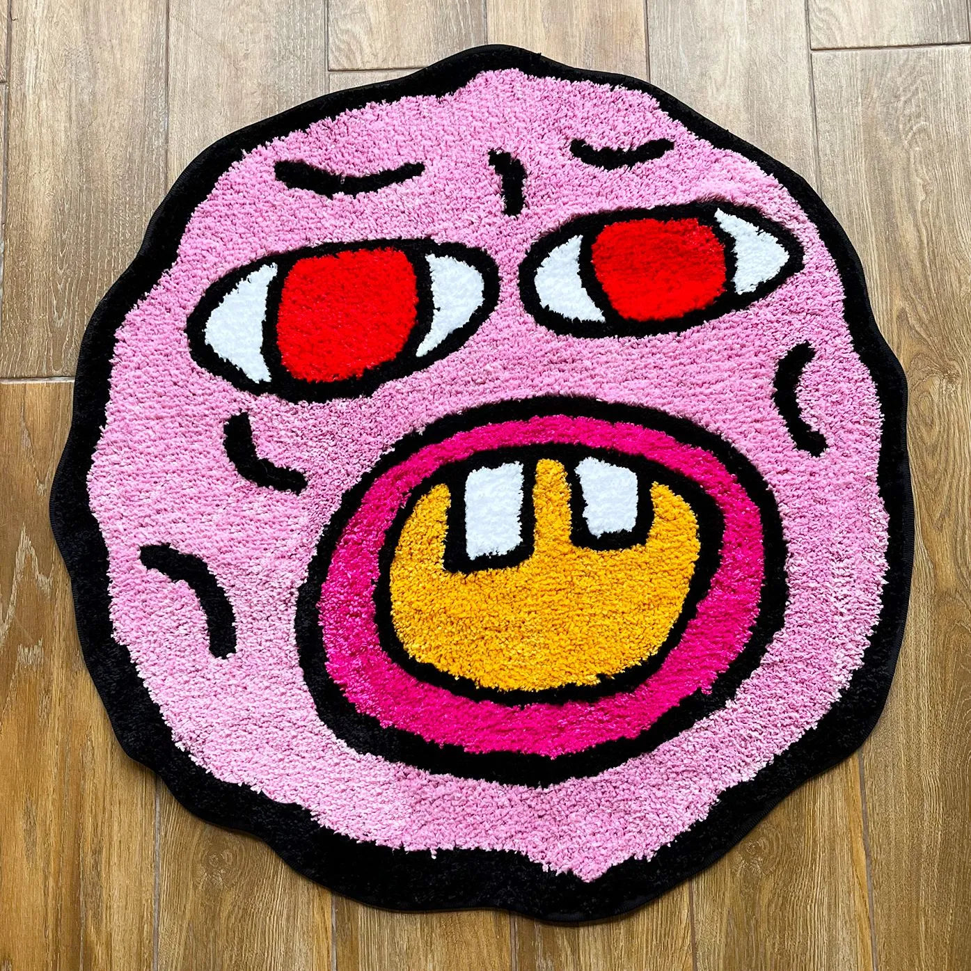 Tapis de dessin animé rose Cherry Bomb