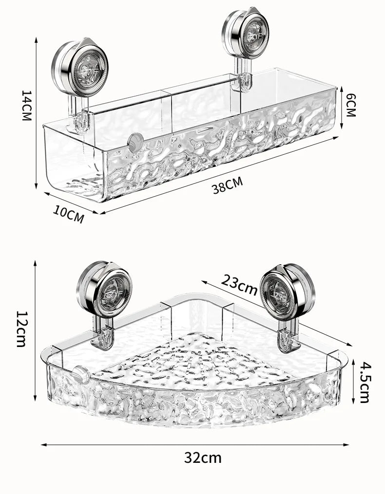 No-Drill Wall Storage: Sterk sugekopp som holder tyngre gjenstander | Hengende oppbevaring for bad