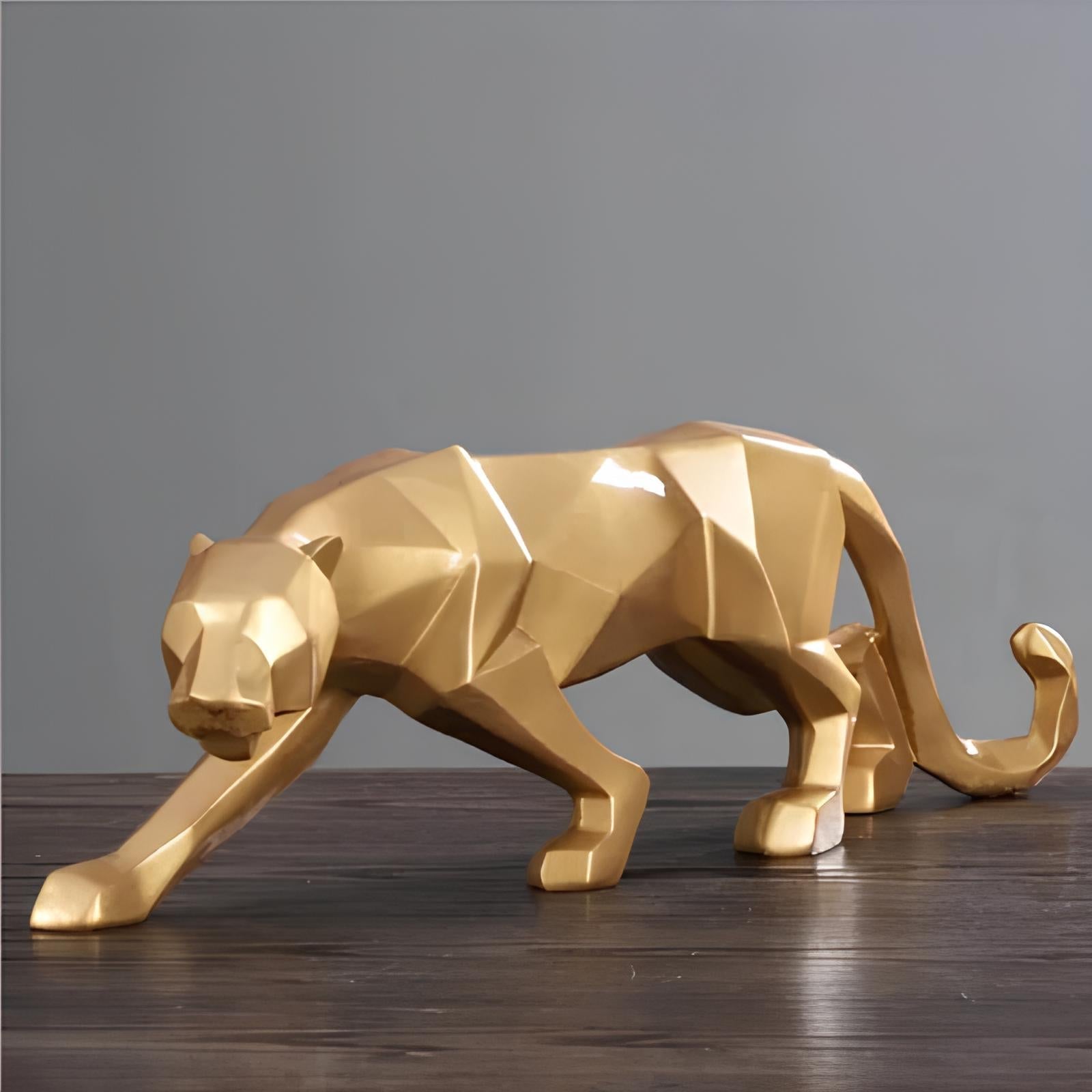 Panther Resin Sculpture Abstract Figurine