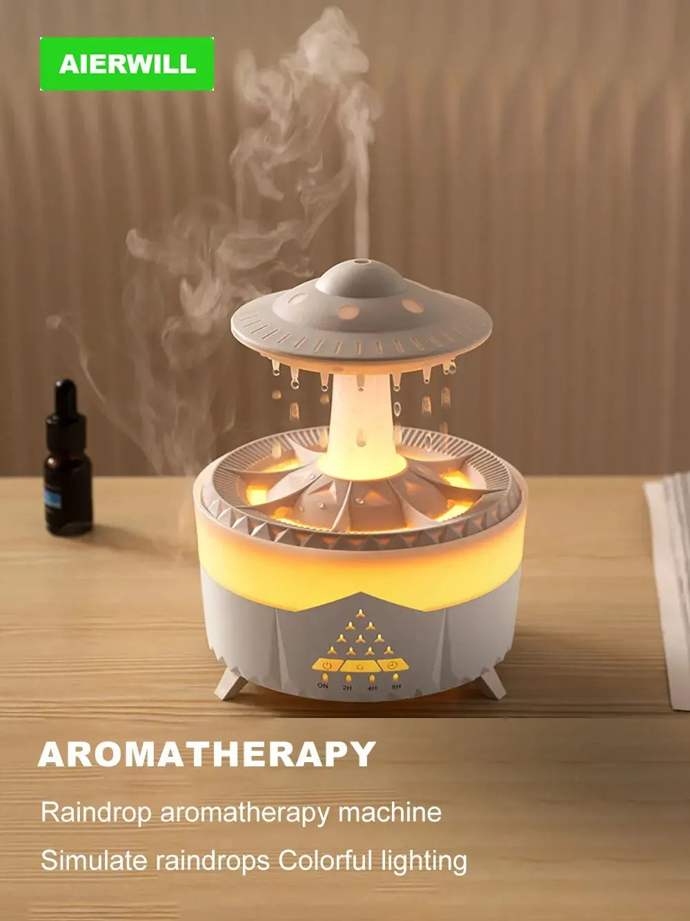 UFO Mia Luftbefeuchter – Aromatherapie-Erlebnis mit nebligen Regentropfen