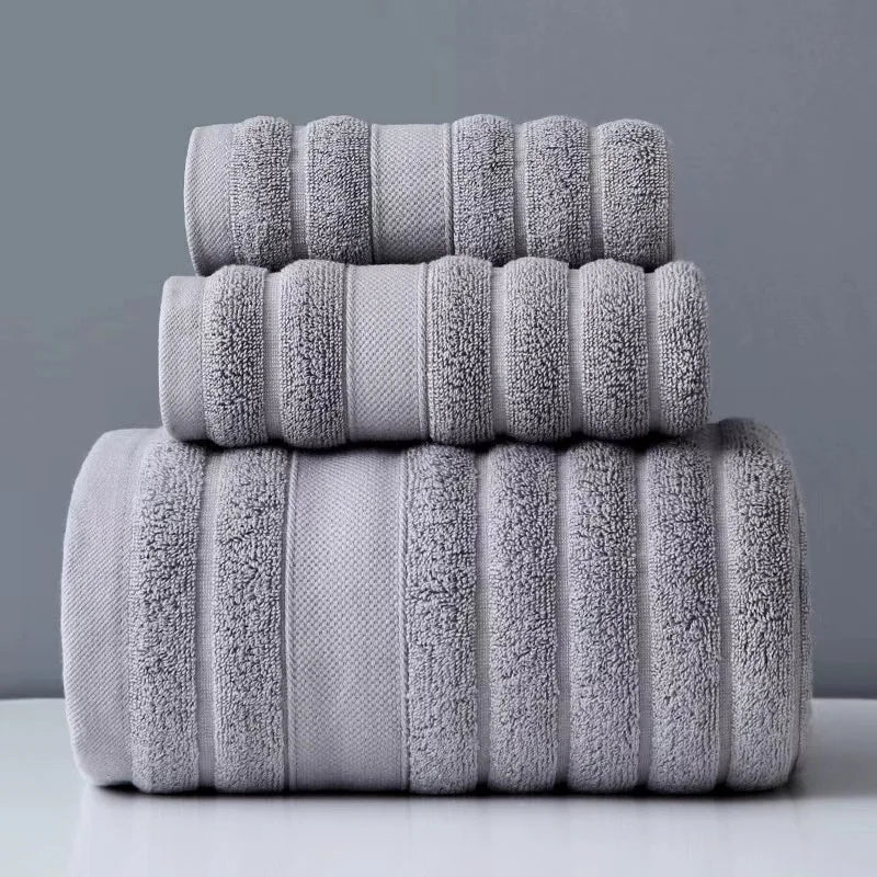 SoftWave Cotton 3-Piece Towel Set