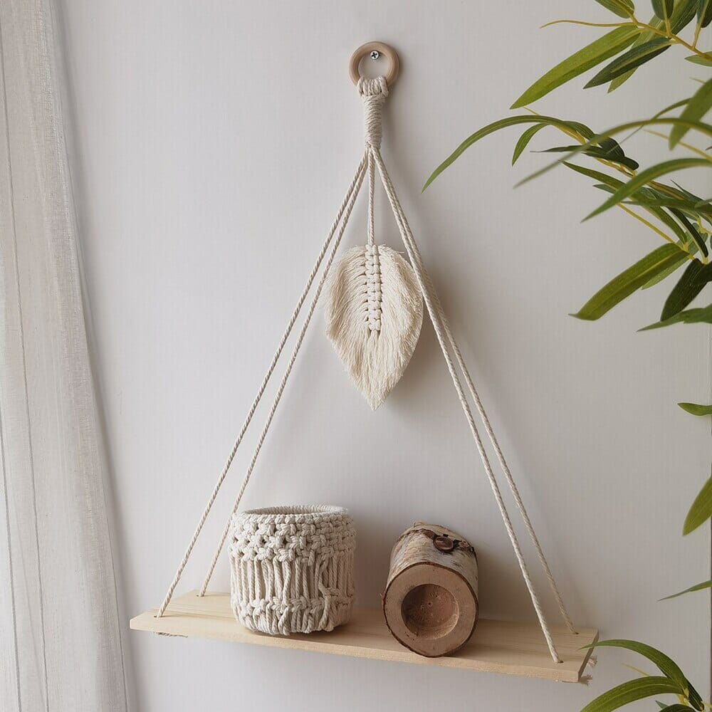 Macrame Wall Hanging Shelves