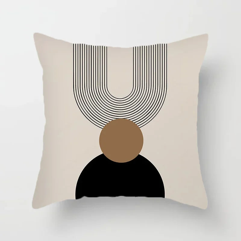 LineArt - Decorative Cushion Cover with Abstract Pattern