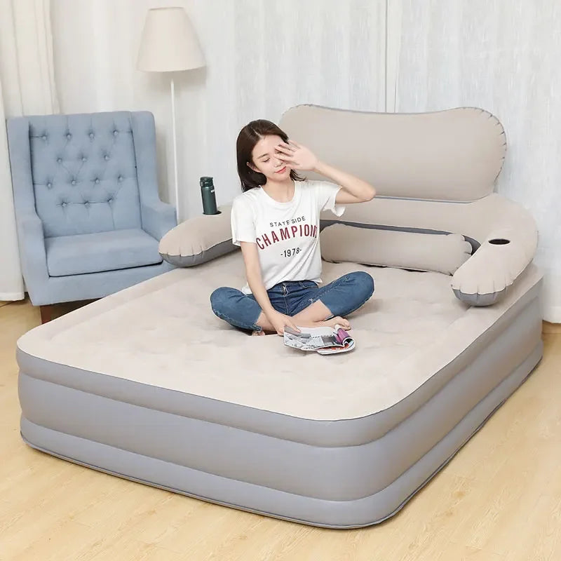 Cama Inflable Sarah ComfortMax™ – Duerma en Cualquier Lugar de Forma Portátil y Lujosa